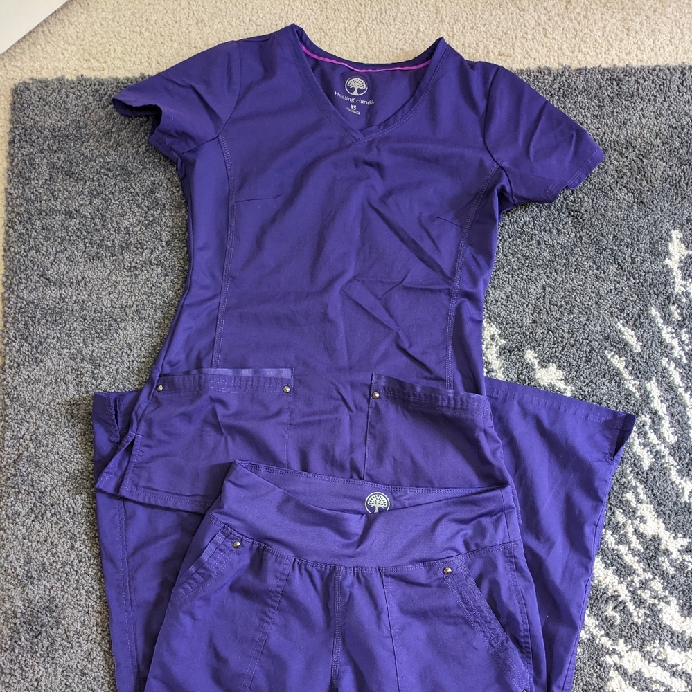 Purple scrub set